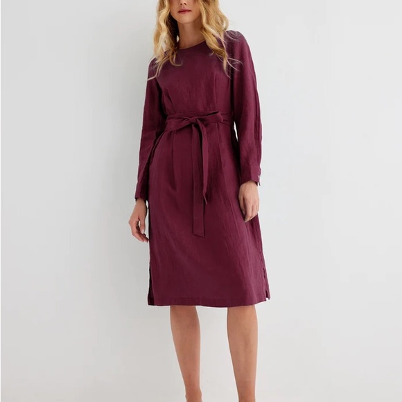 Linen midi dress - Picture 2 of 7